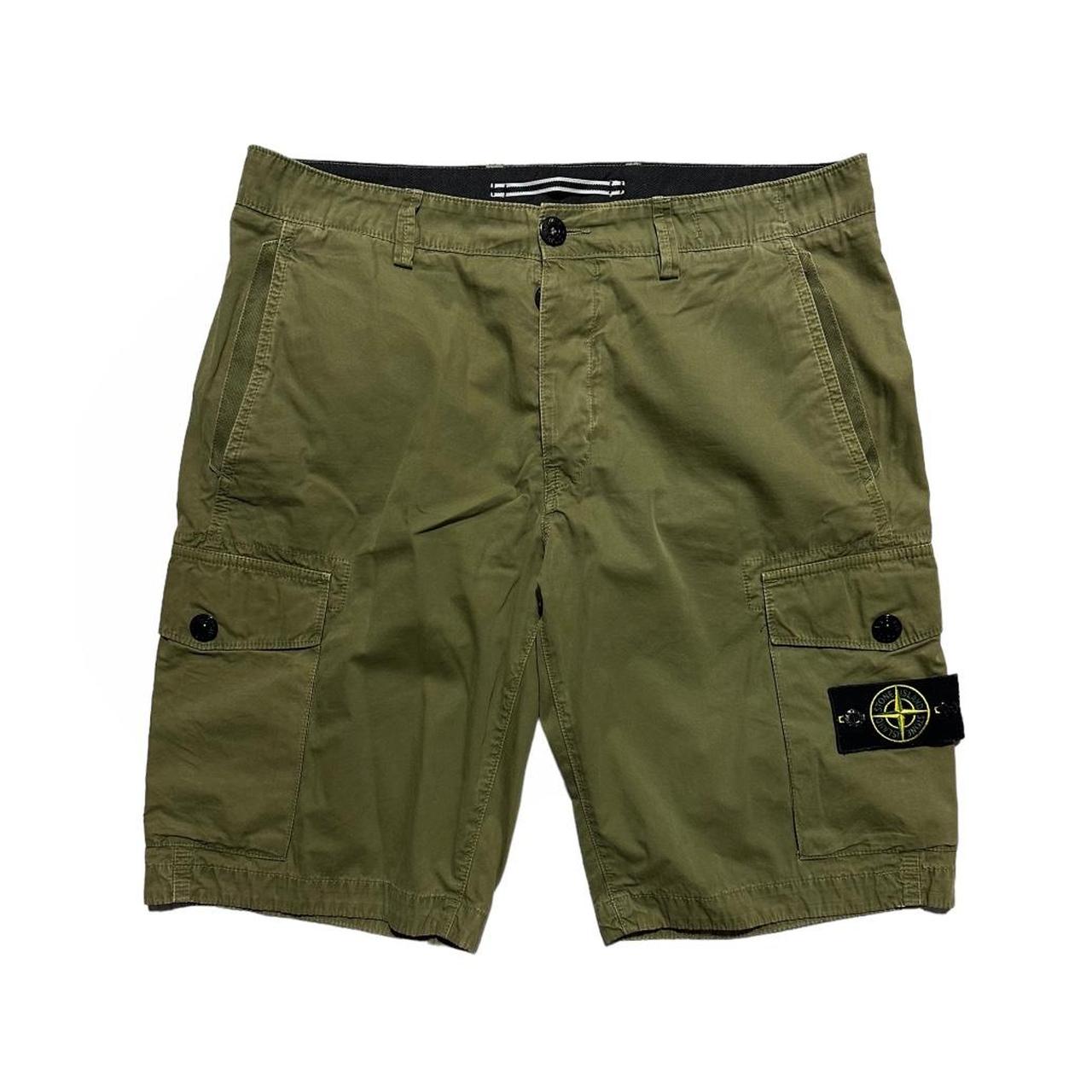 Stone Island Canvas Cargo Shorts