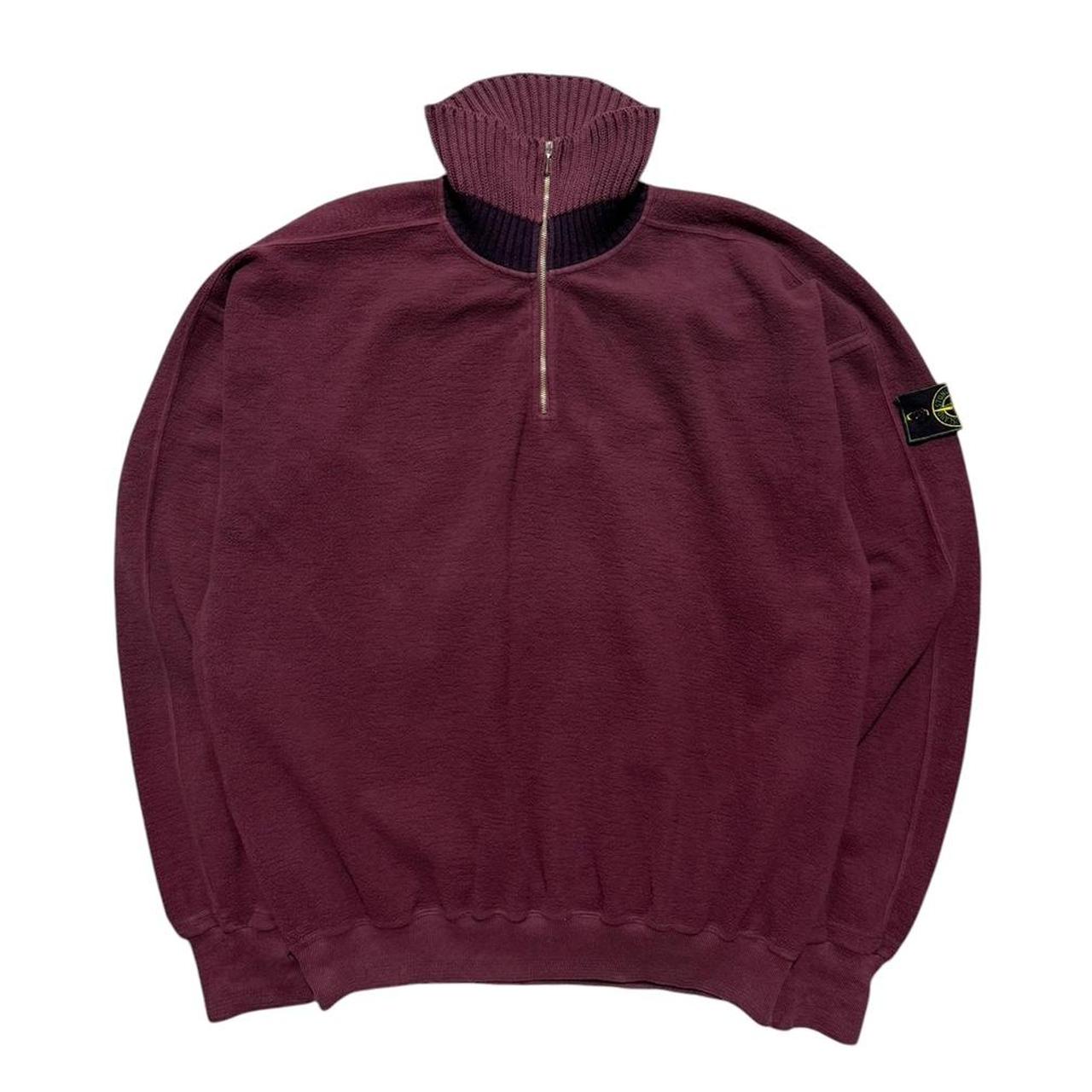 Stone Island Fleece Quarter Zip Pullover