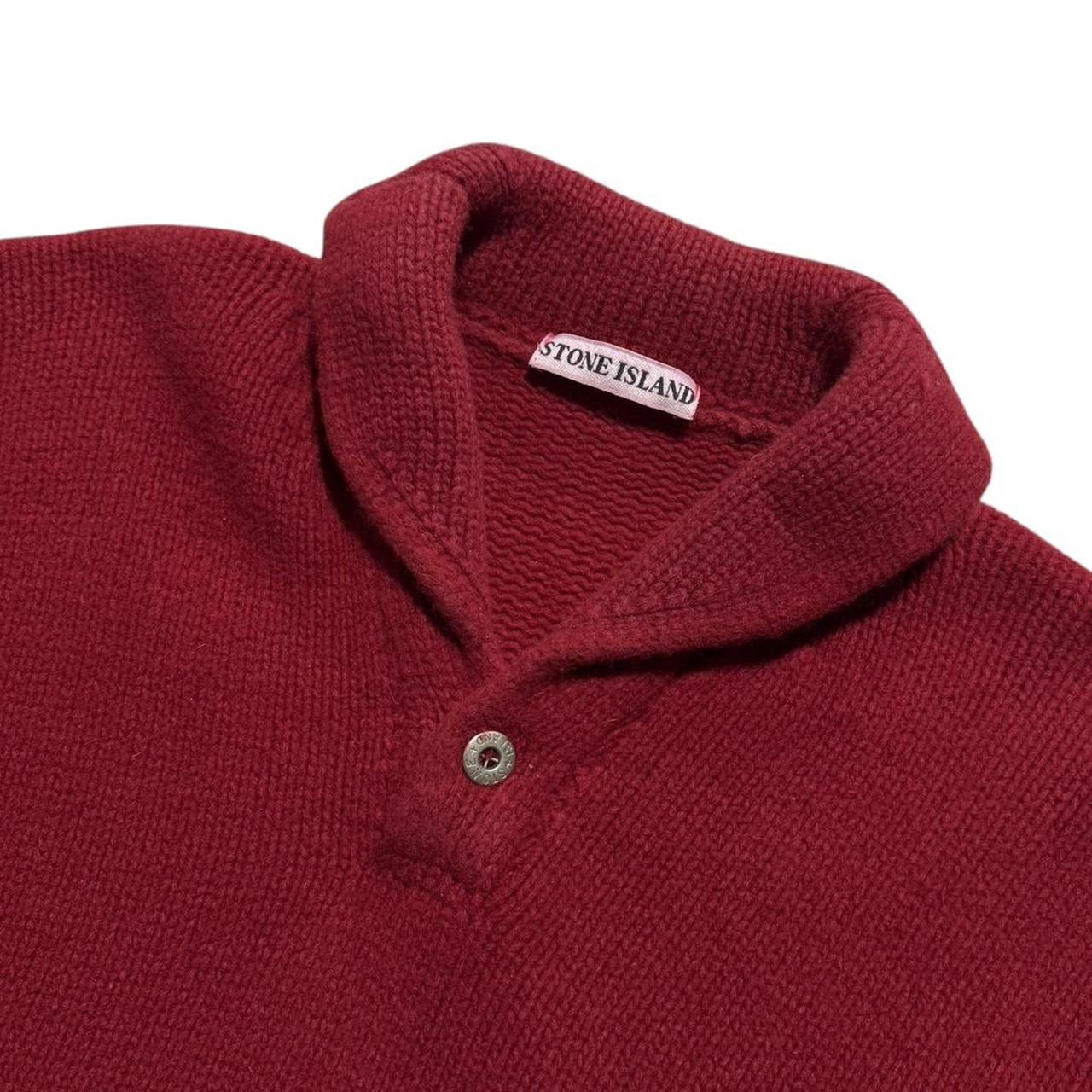 Stone Island 80's Red Knit Pullover