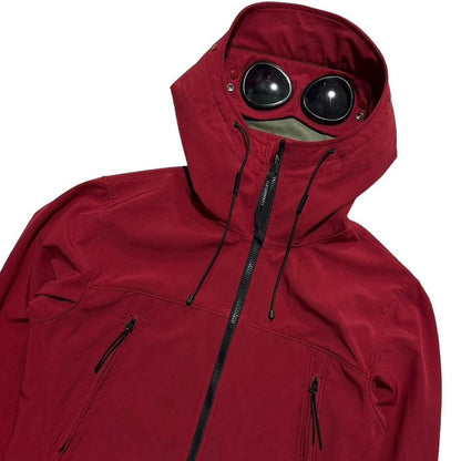 CP Company Red Soft Shell Goggle Jacket