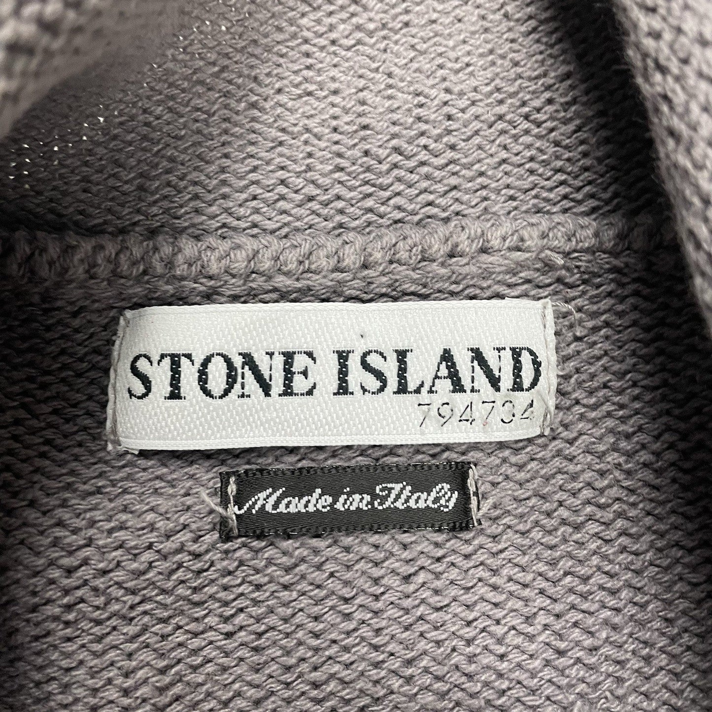 Vintage Stone Island Quarter Zip Jumper, Size L | O/S, Grey