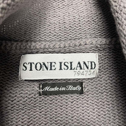 Vintage Stone Island Quarter Zip Jumper, Size L | O/S, Grey