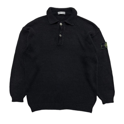 Stone Island Heavy Knit Button Pullover