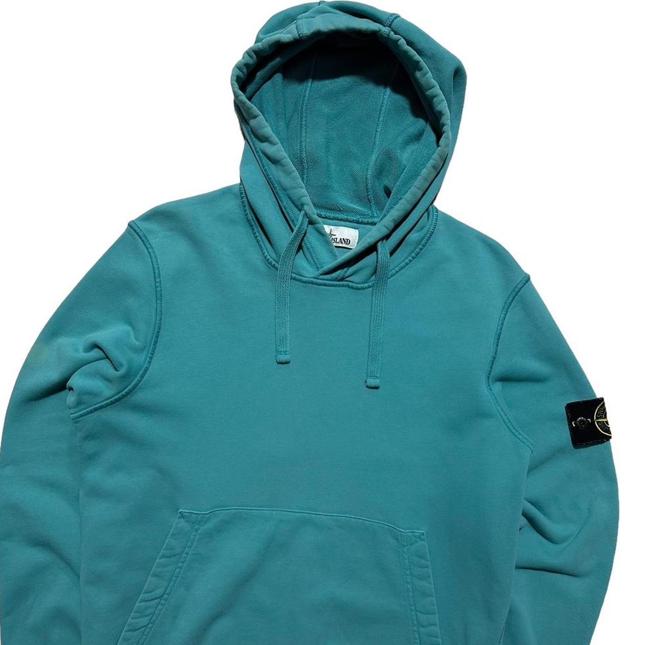 Stone Island Pullover Hoodie | Small, Teal