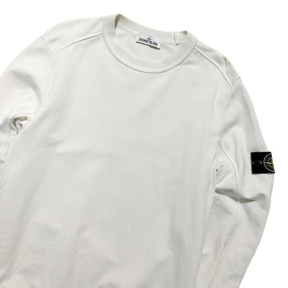 Stone Island White Pullover Crewneck