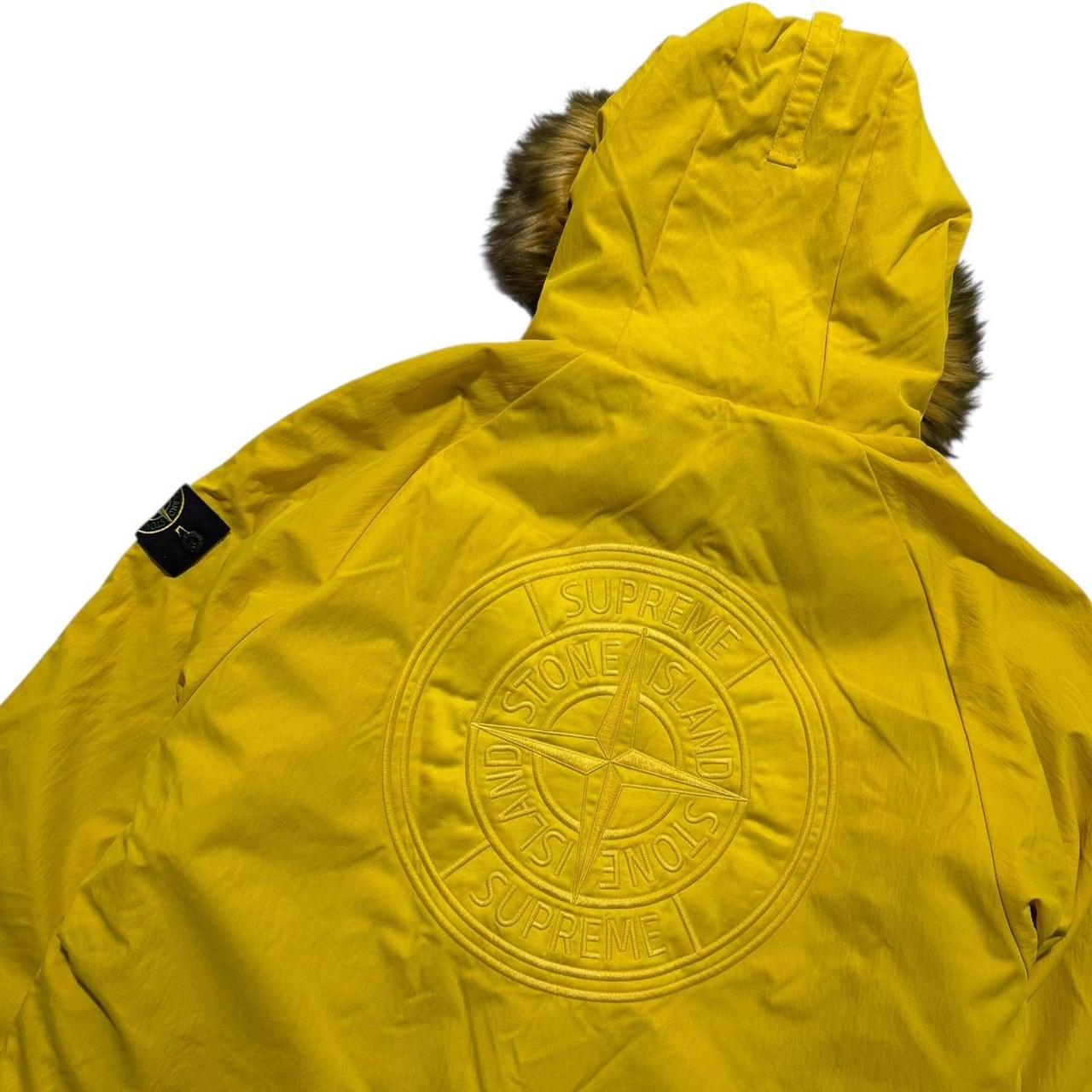 Stone Island Supreme 2022 Formula Steel Faux Fur Reversible Jacket
