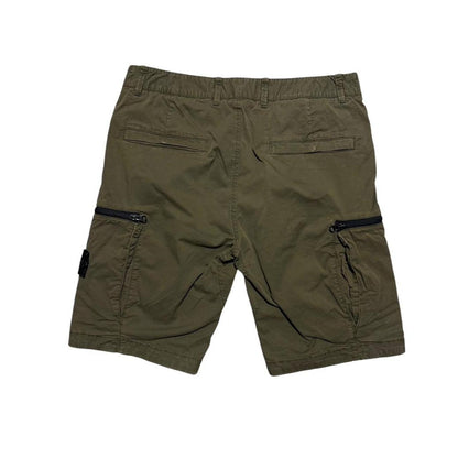 Stone Island Canvas Shorts | W32, Olive