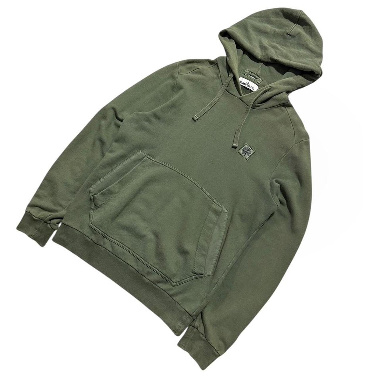 Stone Island Khaki Green Hoodie