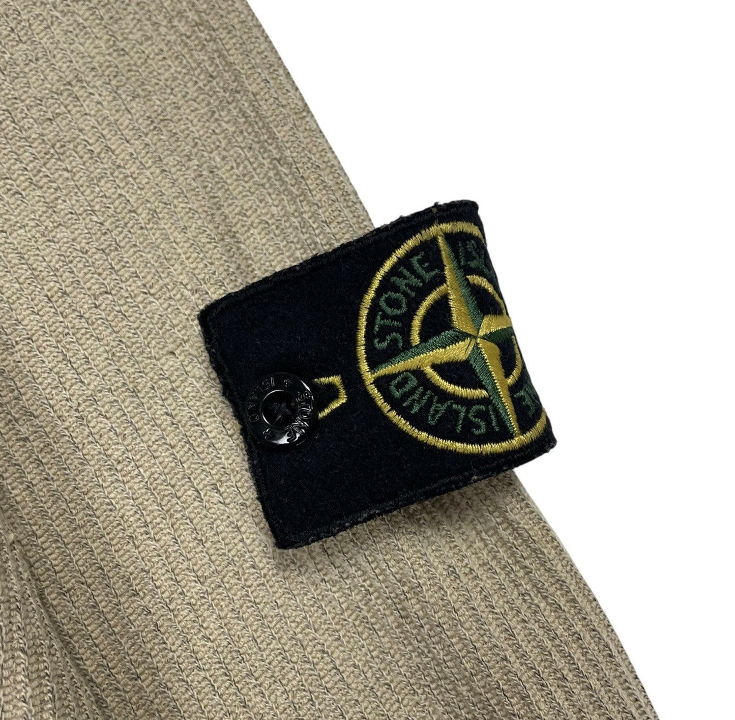 Vintage Stone Island Knit Hoodie, Size Large | O/S, Beige