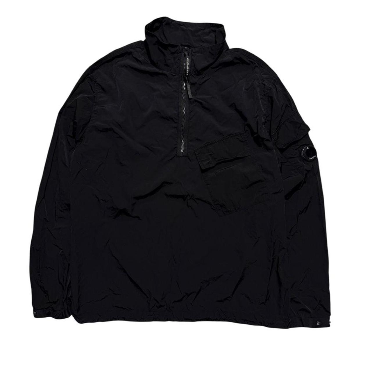 CP Company Black Nylon Pullover Jacket | XL, Black