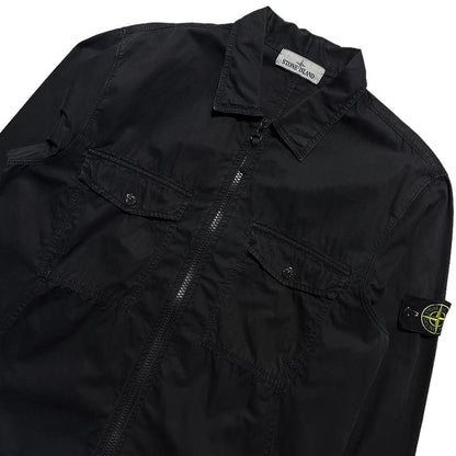 Stone Island Black Double Pocket Overshirt