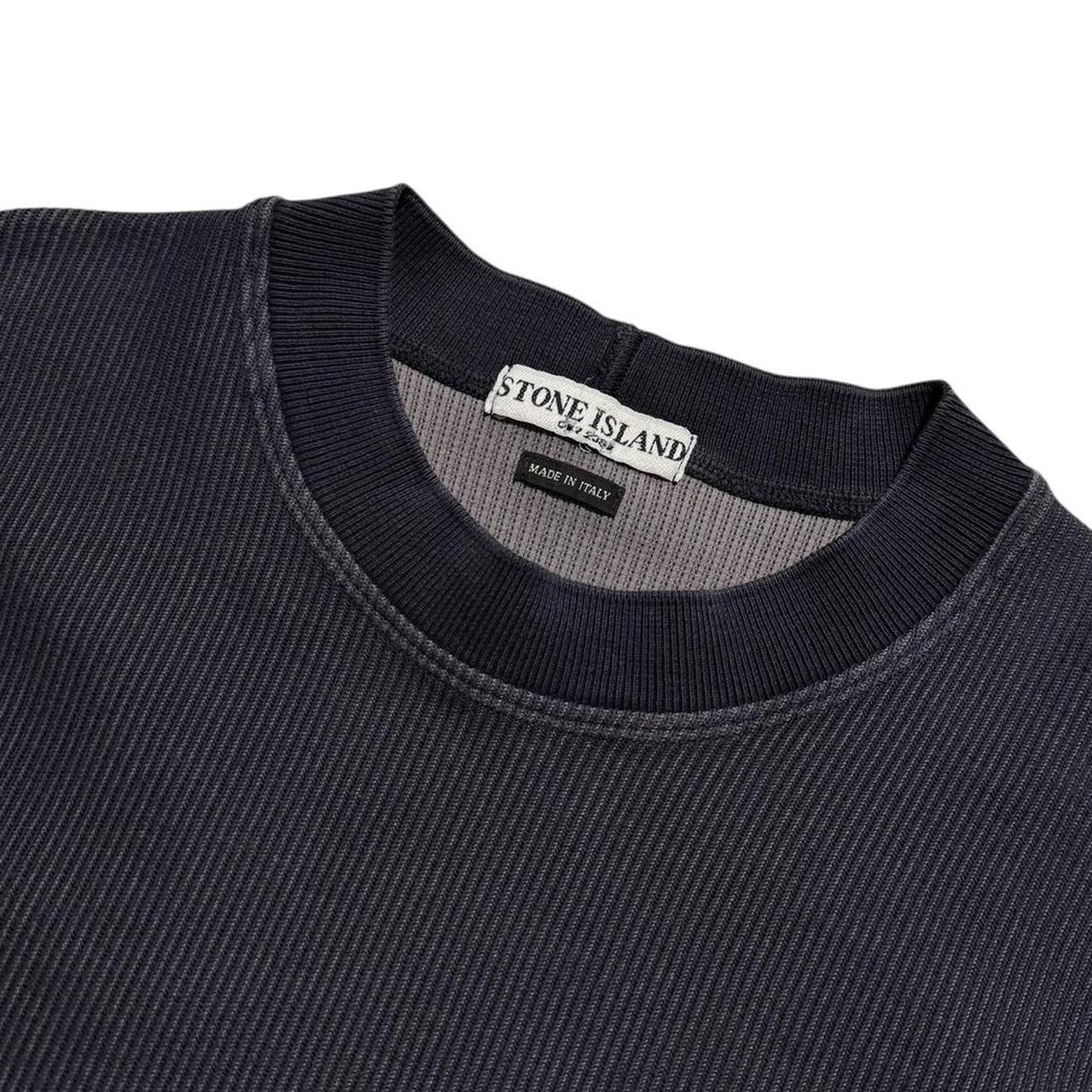 Stone Island 2004 Ribbed Pullover Jumper | Medium, Navy