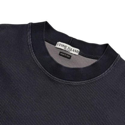 Stone Island 2004 Ribbed Pullover Jumper | Medium, Navy