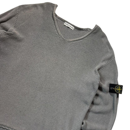 Stone Island 1999 V Neck Knit Jumper