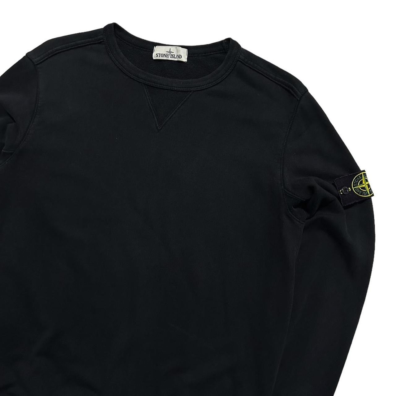 Stone Island Black Pullover Crewneck