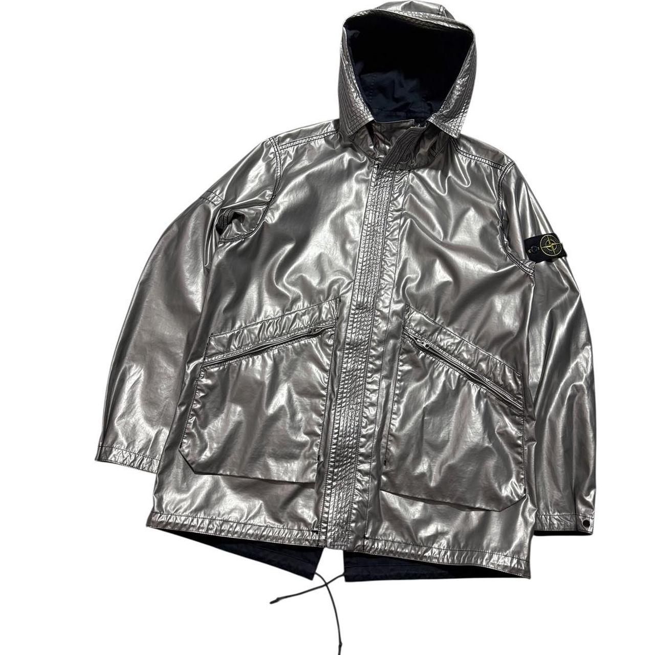 Stone Island Raso Gommato spaceman Reversible Jacket