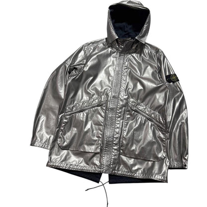 Stone Island Raso Gommato spaceman Reversible Jacket