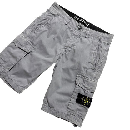 Stone Island Canvas Cargo Shorts