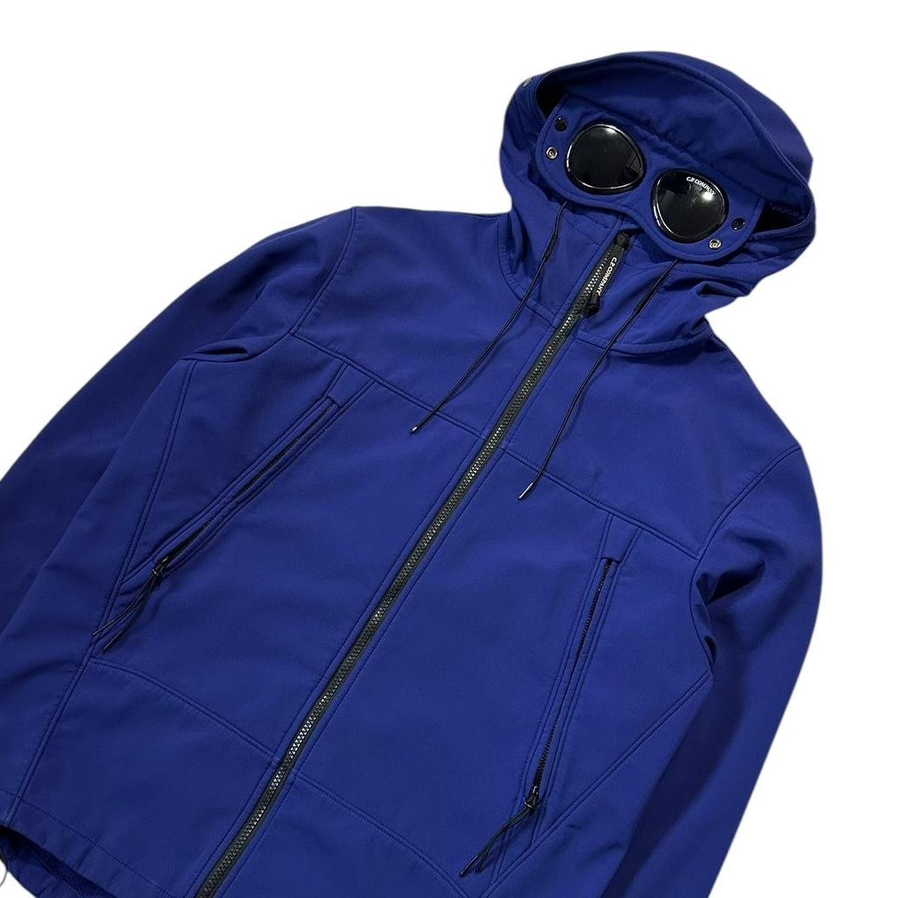 CP Company Blue Soft Shell Goggle Jacket