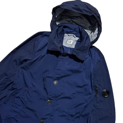 CP Company Blue Nycra Trench Jacket - Known Source