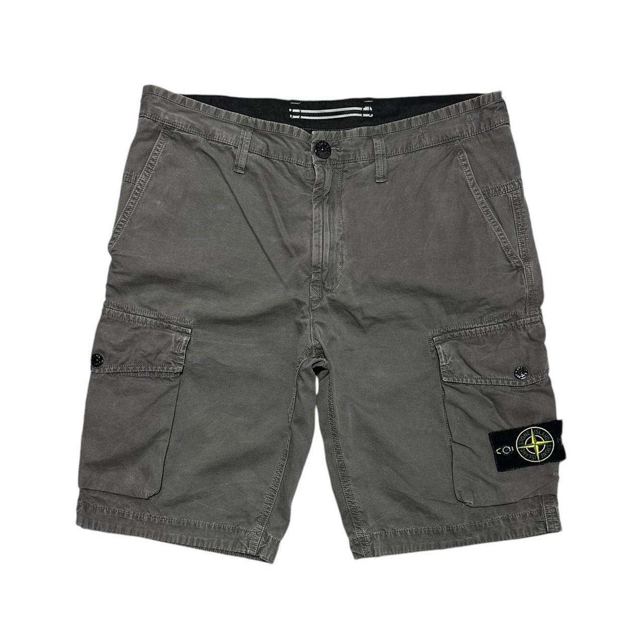 Stone Island Canvas Cargo Shorts