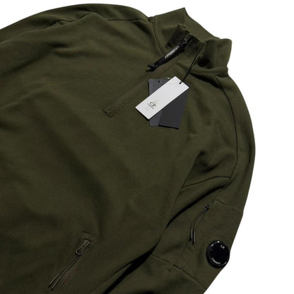 CP Company Quarter Zip Pullover | XXXL, Olive Green