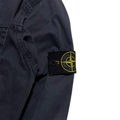 Stone Island Canvas Overshirt | Large, Navy