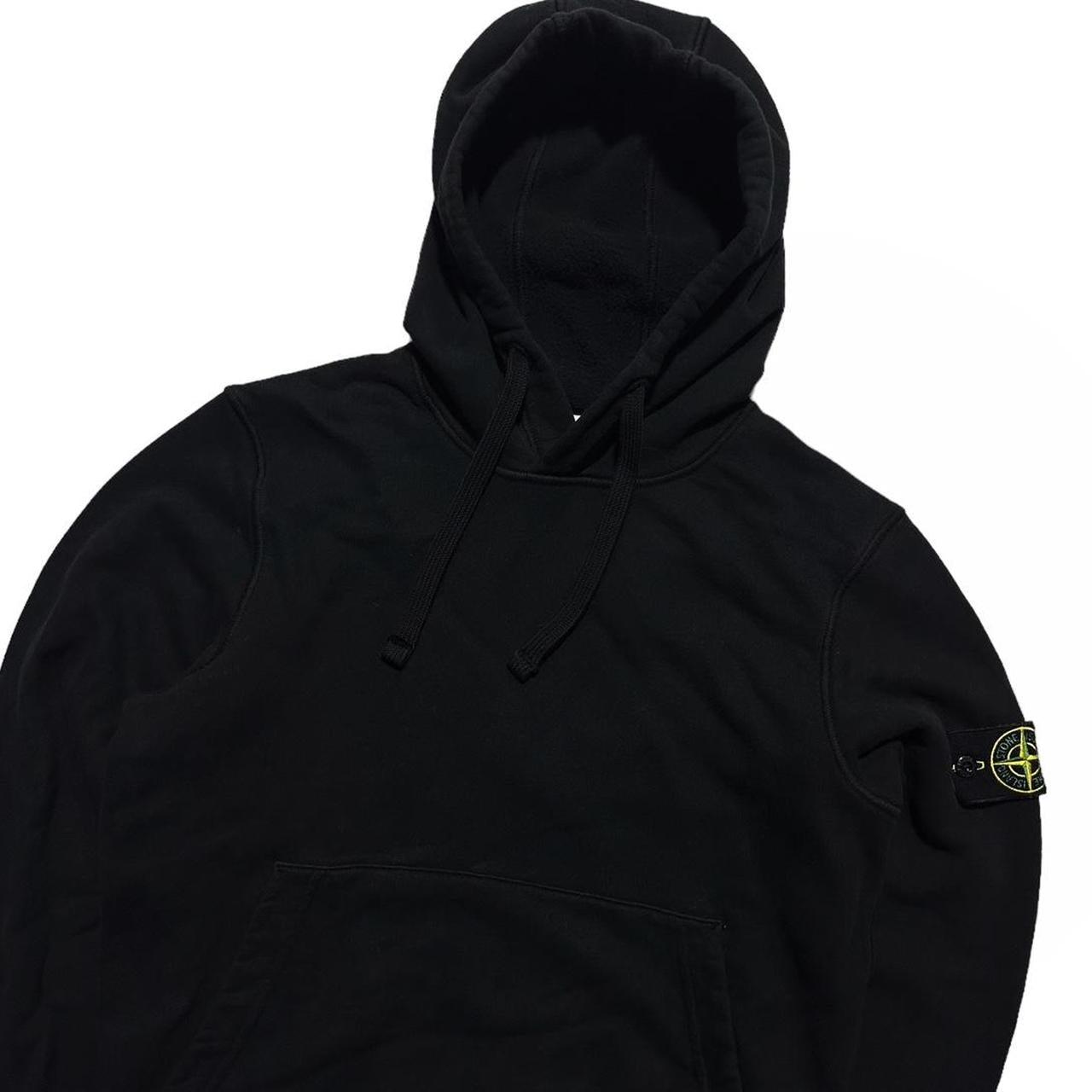 Stone Island Black Pullover Hoodie - Known Source