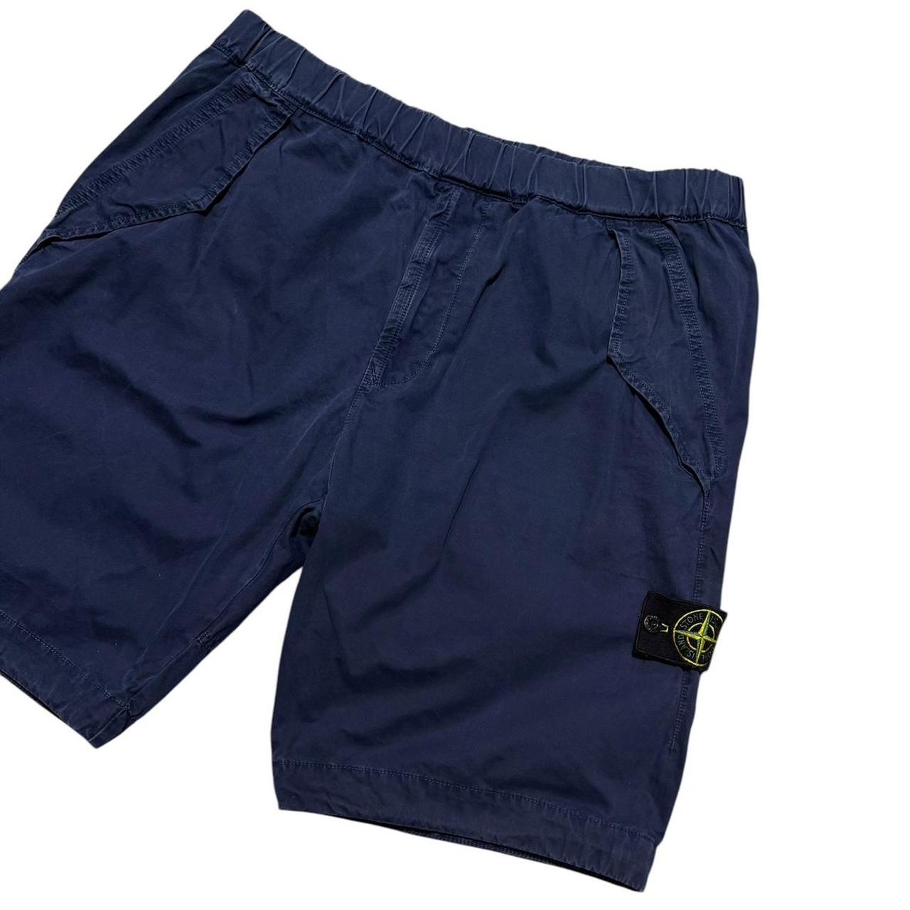 Stone Island Canvas Shorts | W36, Navy
