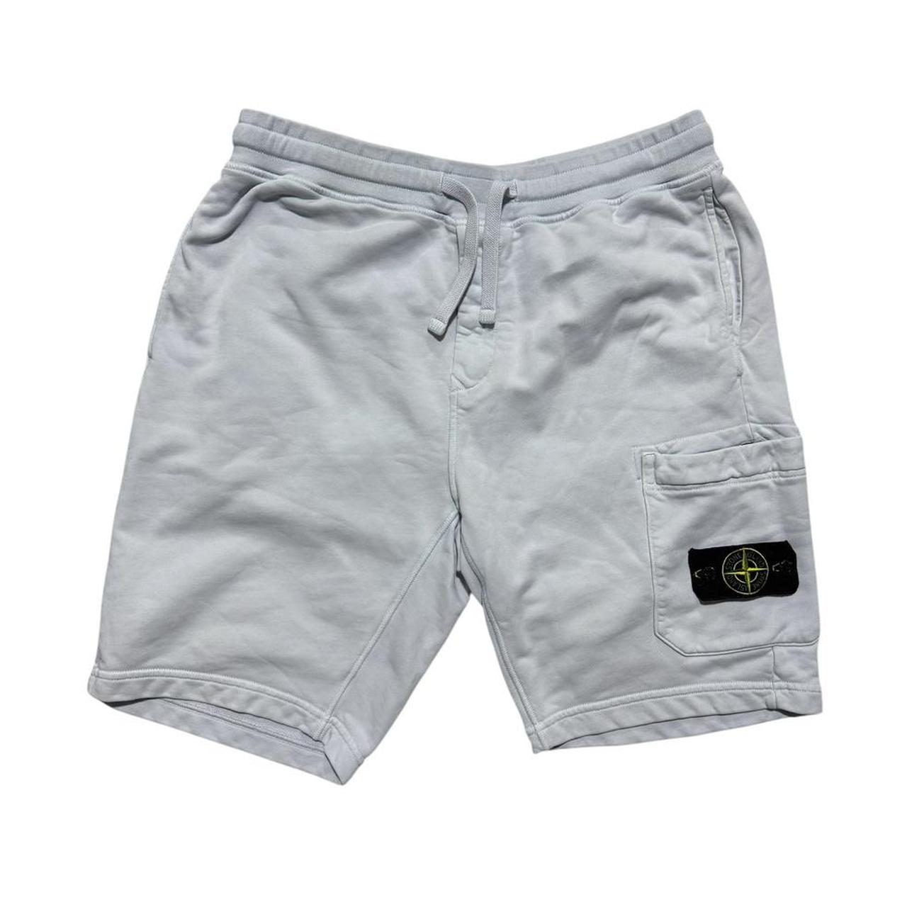 Stone Island Cotton Shorts | Large, Light Grey