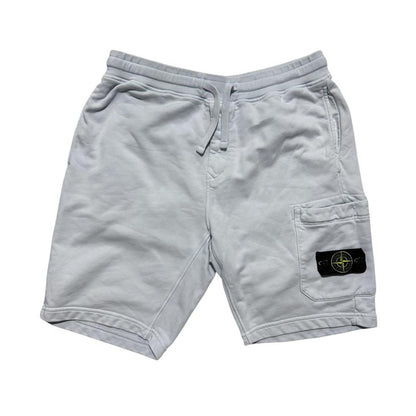 Stone Island Cotton Shorts | Large, Light Grey