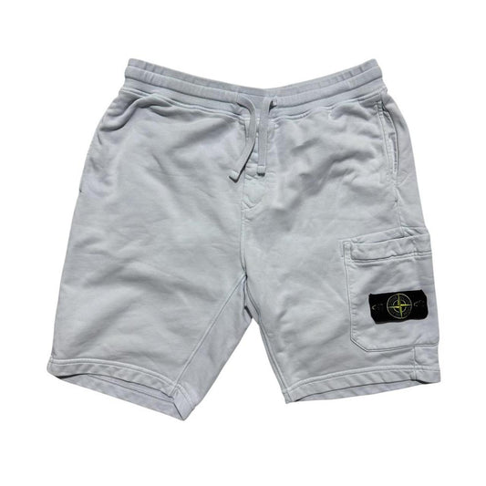 Stone Island Cotton Shorts | Large, Light Grey