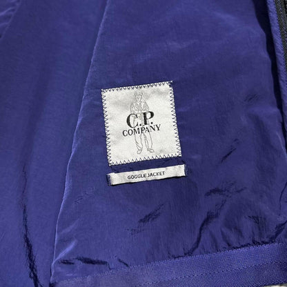 CP Company Blue Nylon Chrome Goggle Jacket - Known Source