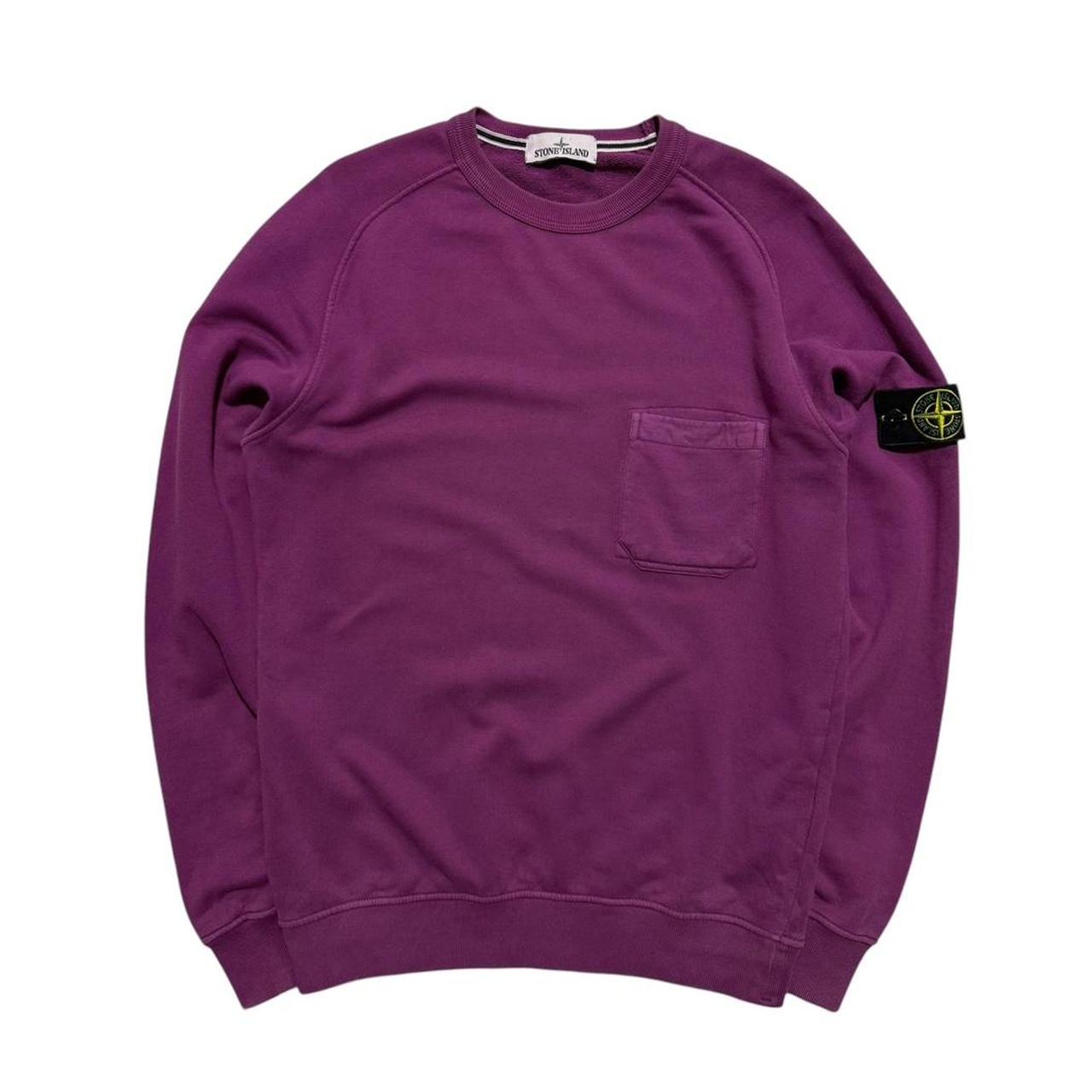 Stone Island Purple Crewneck