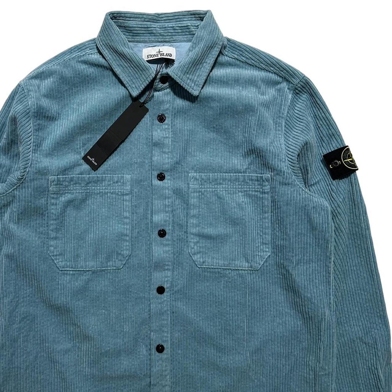 Stone Island Baby Blue Heavy Corduory Shirt - Known Source