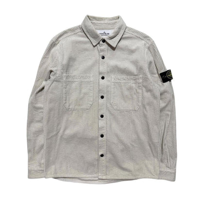 Stone Island Heavy Corduroy Shirt | Large, Beige