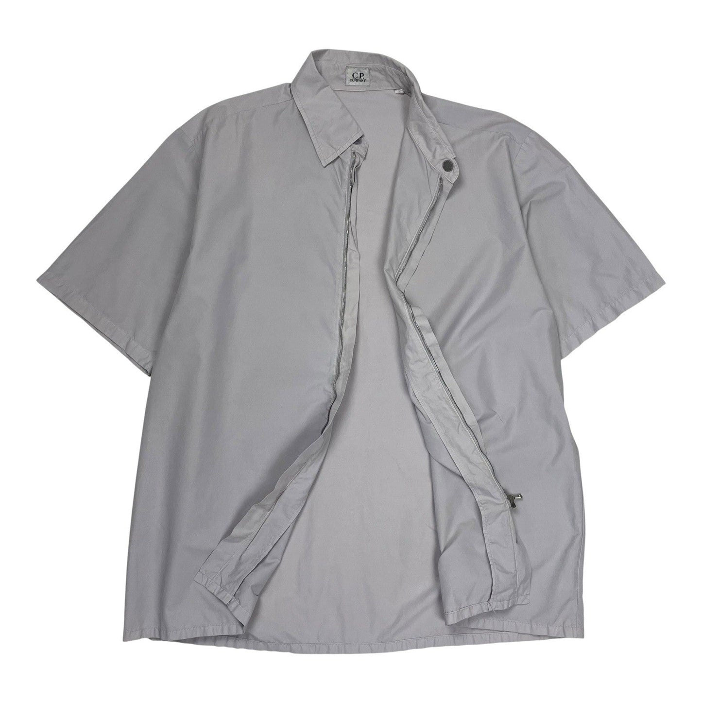 Vintage C.P. Company Full Zip Shirt, Size Large | O/S, Light Grey