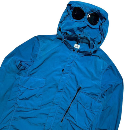 CP Company Blue Chrome Nylon Goggle Jacket - Known Source