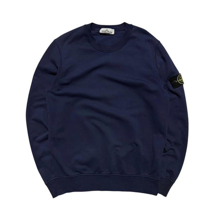 Stone Island Pullover Navy Crewneck | Large, Navy