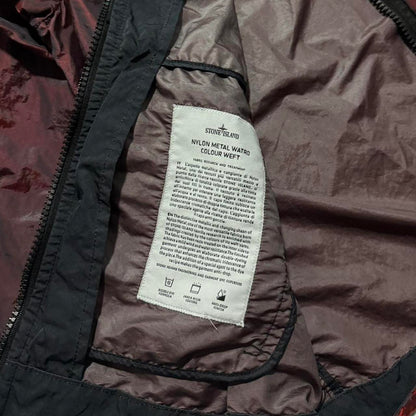 Stone Island Nylon Metal Weft Jacket | Medium, Metallic Burgundy
