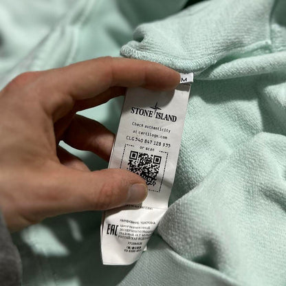Stone Island Light Blue Pullover Hoodie