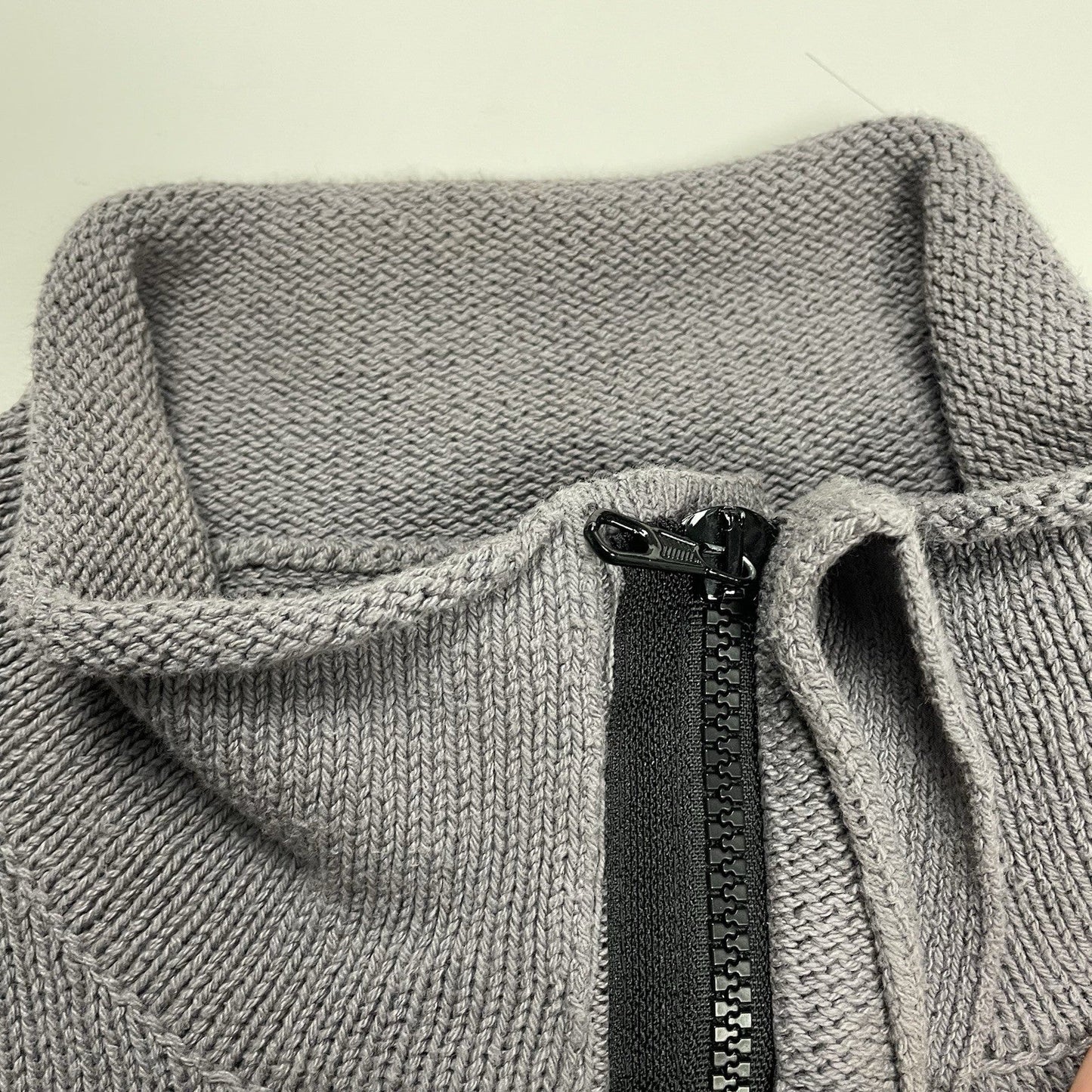 Vintage Stone Island Quarter Zip Jumper, Size L | O/S, Grey