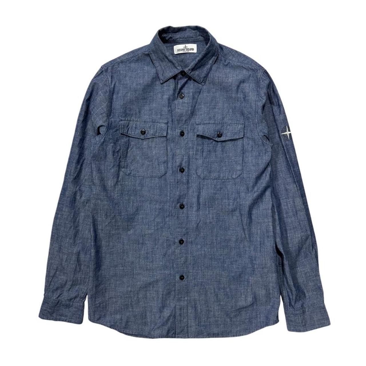 Stone Island Denim Embroidery Shirt