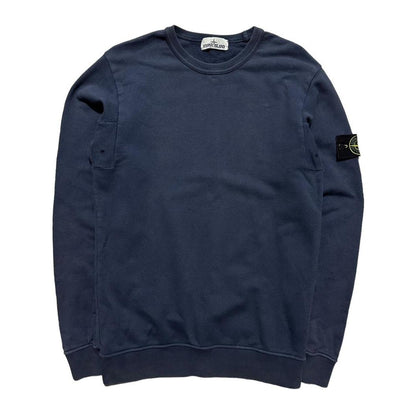 Stone Island Blue Pullover Crewneck