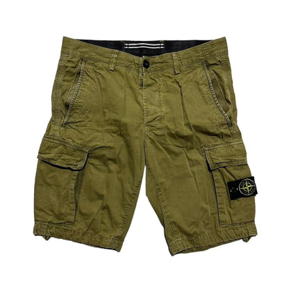 Stone Island Canvas Cargo Shorts