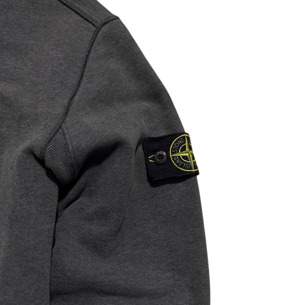 Stone Island Grey Full Zip Hoodie
