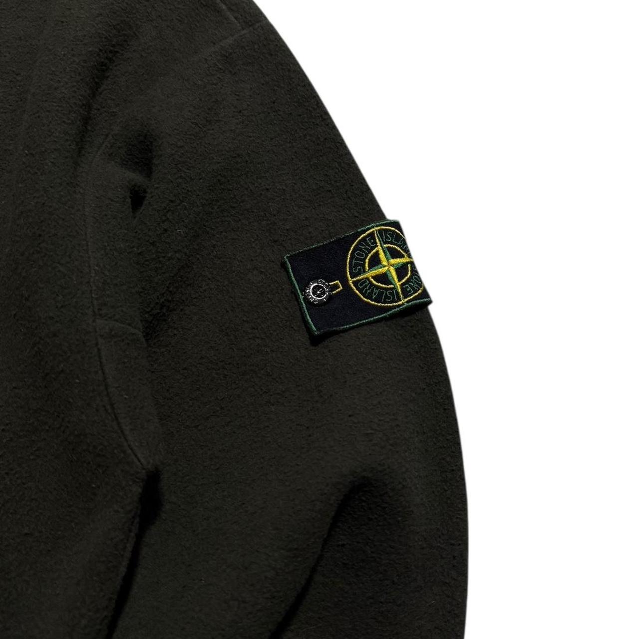 Stone Island A/W 1995 Dark Green Fleece Pullover | Medium, Green
