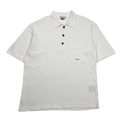 Vintage Stone Island Marina Polo Shirt, Size XL | O/S, White