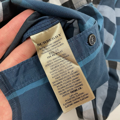 Burberry Nova Check Shirt, Size Small | O/S, Blue