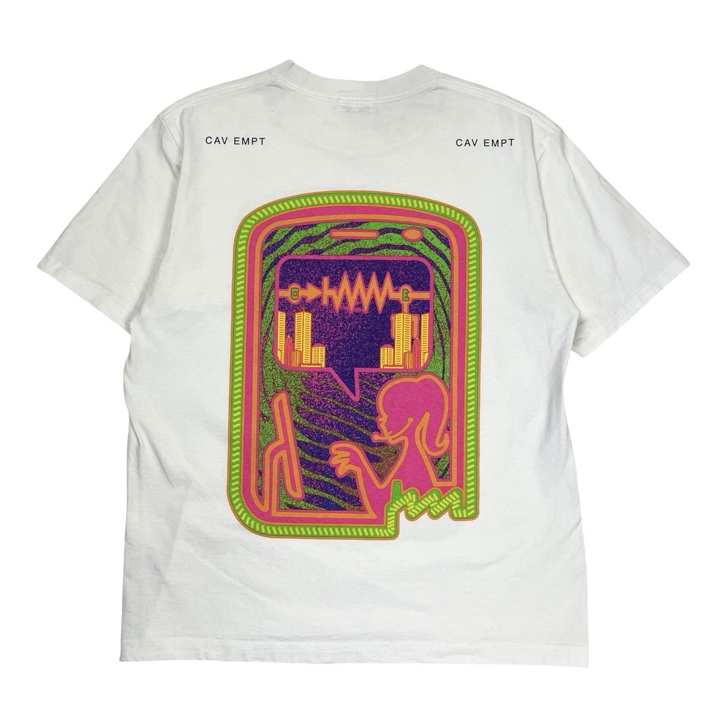 Cav Empt Oscillation T-Shirt, Size Medium | O/S, White